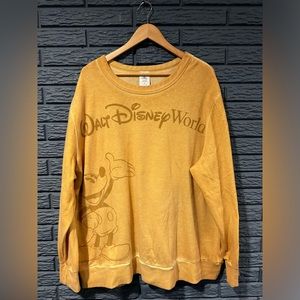 Mickey Mouse Mineral Wash SOFT Sweatshirt for Adults Walt Disney World Sz XXL